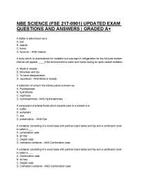NBE SCIENCE (FSE 217-0901) UPDATED EXAM QUESTIONS AND ANSWERS | GRADED A+