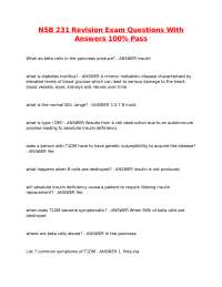 NSB 231 Revision Exam Questions With Answers 100% Pass.