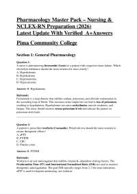 Pharmacology Master Pack – Nursing & NCLEX-RN Preparation (2026)