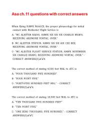 Asa ch.11 questions with correct answers.
