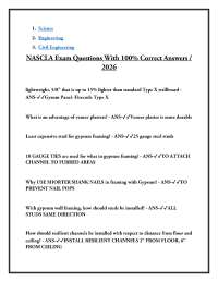 NASCLA Exam Questions With 100% Correct Answers - 2026
