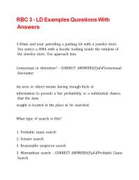RBC 3 - LD Examples Questions With Answers