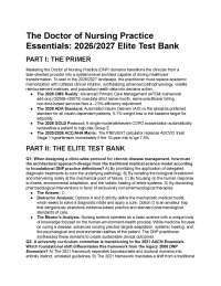 The Doctor of Nursing Practice Essentials: 2026/2027 Elite Test Bank