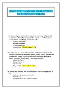 ADVANCED PATHO: PULMONARY AND FLUIDS AND ELECTROLYTES: TEST REVIEW WITH COMPLETE SOLUTIONS