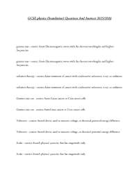 GCSE physics (foundation) Questions And Answers 2025/2026