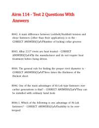 Airm 114 - Test 2 Questions With Answers