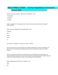 RECA FINAL EXAM | Correct Questions & Answers / Latest 2026