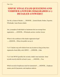 OMVIC FINAL EXAM QUESTIONS AND VERIFIED ANSWERS 2026(GRADED A+) DETAILED ANSWERS!!