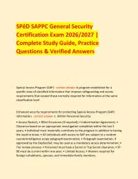 SPēD SAPPC General Security Certification Exam 2026/2027 | Complete Study Guide, Practic