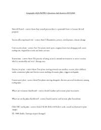Geography AQA PAPER 1 Questions And Answers 2025/2026