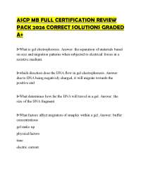 ASCP MB FULL CERTIFICATION REVIEW PACK 2026 CORRECT SOLUTIONS GRADED A+