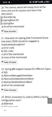 Spring boot mcqs for exams 3