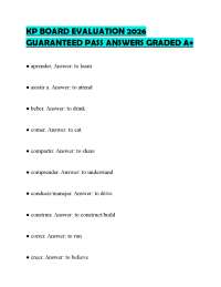 KP BOARD EVALUATION 2026 GUARANTEED PASS ANSWERS GRADED A+
