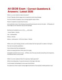 All EEOB Exam / Correct Questions & Answers | Latest 2026