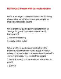 BUAD Quiz 4 exam with correct answers