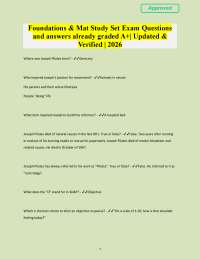 foundation & mad science Question and answers | already graded A+ |