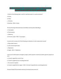 AST SURGICAL TECHNOLOGIST CST PRACTICE EXAM QUESTIONS WITH ANSWERS.