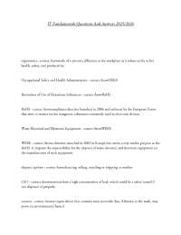 IT Fundamentals Questions And Answers 2025/2026