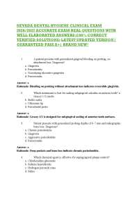 NEVADA DENTAL HYGIENE CLINICAL EXAM 2026/2027 ACCURATE EXAM REAL QUESTIONS WITH WELL ELA