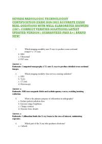 NEVADA RADIOLOGIC TECHNOLOGIST CERTIFICATION EXAM 2026/2027 ACCURATE EXAM REAL QUESTIO