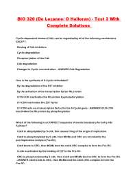 BIO 320 (De Lozanne- O Halloran) - Test 3 With Complete Solutions.