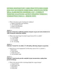 NEVADA RESPIRATORY CARE PRACTITIONER EXAM 2026/2027 ACCURATE EXAM REAL QUESTIONS WITH WE