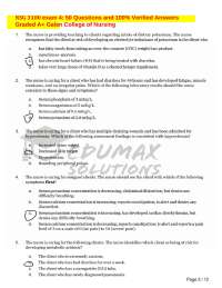 NSG 3100 exam 4: 50 Questions and 100% Verified Answers Graded A+ Galen College of Nursin