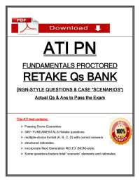 ATI PN Fundamentals Retake Exam (2026/2027) (pdf) | Nursing Fundamentals | ATI