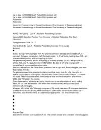 NURS 5334 Pediatric Prescribing Practice Test – Quiz 1 Review with Detailed Rationales (Ad