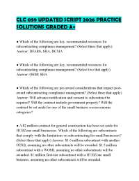 CLC 059 UPDATED SCRIPT 2026 PRACTICE SOLUTIONS GRADED A+