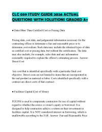 CLC 059 STUDY GUIDE 2026 ACTUAL QUESTIONS WITH SOLUTIONS GRADED A+