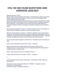 CRJ 160 589 EXAM QUESTIONS AND ANSWERS 2026/2027