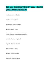 CLC 059 EXAMINATION SET 2026 SOLVED QUESTIONS GRADED A+