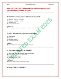 UTK FINC 381 Exam 1 Mastery Bank (Roark Edition) 2026