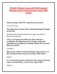 NR 601 Midterm Exam with Well Updated Questions and Verified Answers Latest 2026 Update