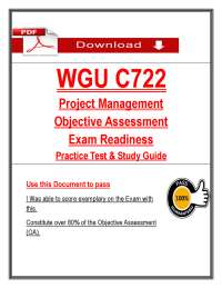 WGU C722 Project Management OA 2026/2027 (PDF) | Project Management | WGU