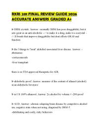 RXRS 201 FINAL REVIEW GUIDE 2026 ACCURATE ANSWERS GRADED A+
