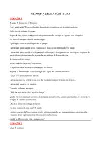 Filosofia della scrittura