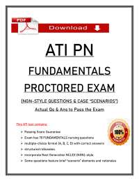 ATI PN Fundamentals Proctored Exam NGN Questions & Answers | Nursing Test Bank