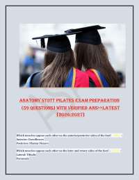 STOTT PILATES Anatomy Exam Prep: 59 Q&A Study Guide 2026