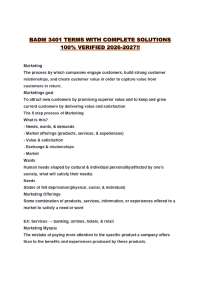 BADM 3401 TERMS WITH COMPLETE SOLUTIONS 100% VERIFIED 2026-2027!!