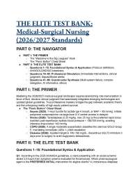 2026/2027 Medical-Surgical Nursing Elite Test Bank | Williams & Hopper 7th Ed. | Next Gen