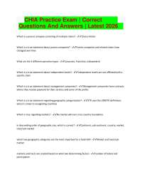 CHIA Practice Exam | Correct Questions And Answers | Latest 2026