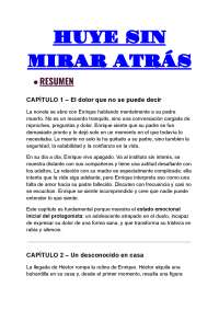 resumen libro huye sin mirar atras