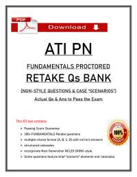ATI PN Fundamentals Proctored Retake Qs Bank (NGN) | Nursing Exam Prep (PDF)