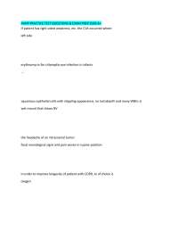 FNP from practice exam AANP