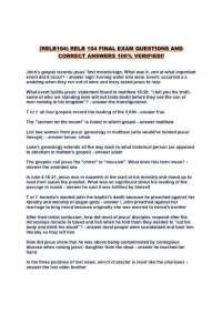 (RELB104) RELB 104 FINAL EXAM QUESTIONS AND CORRECT ANSWERS 100% VERIFIED!!