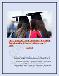 AHIP Modules 1-5 Midterm Exam: Q&A Study Guide 2026