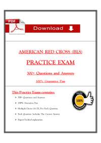 American Red Cross BLS Practice Exam – 300+ Questions & Answers