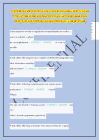 TCFP PREP EXAM QUESTIONS AND ANSWERS EXAM 2026- ACTUAL EXAM WITH A STUDY GUIDE AND PRACTI